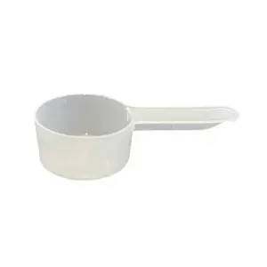 1 Teaspoon (1/3 Tablespoon | 5 mL) Short Handle Plastic Measuring Spoon for Coffee, Protein Powder, Pet Food, Spices, Grains, Dry Goods – Food-Grade BPA-Free (Pack of 1)