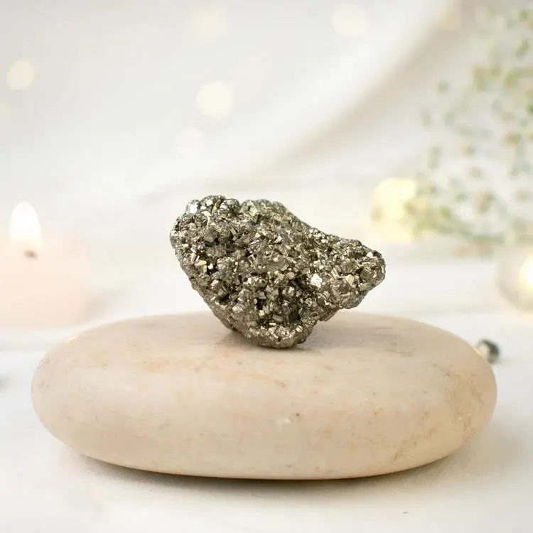 Astrotalk Natural Raw Pyrite Stone | Wealth Manifestation & Energy Healing Crystal | 50gm - 75gm | Attracts Financial Abundance & Success | Confidence Booster Stone | Unique Home Decor | Spiritual Energy Gift | Good Luck Crystal