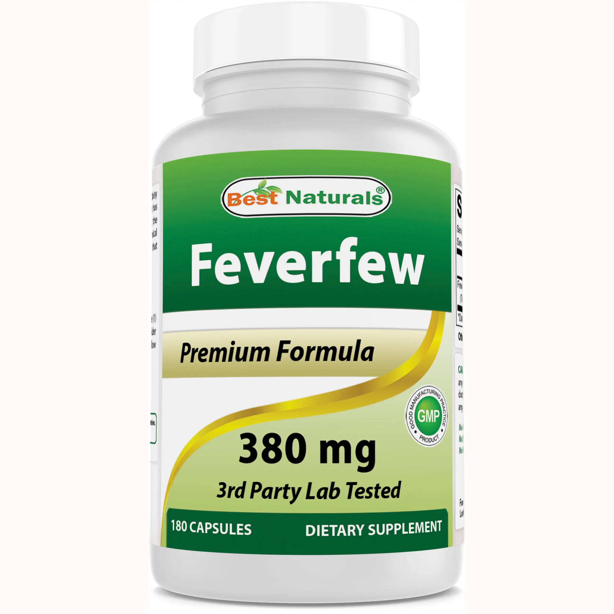 Best Naturals Feverfew 380 mg 180 Capsules Healthcare Fitness