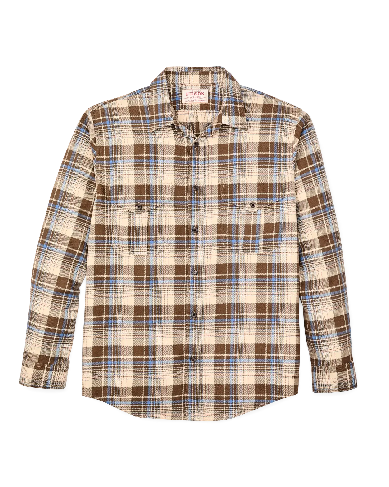 Lightweight Alaskan Guide Shirt - Cream / Multi Plaid