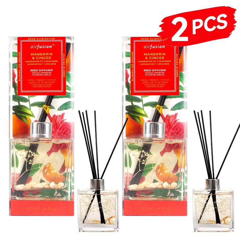 2 PCS Mandarin Ginger Scents-Reed Diffuser