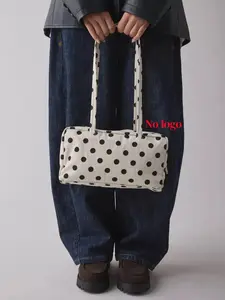 Nylon Bowler Bag, Top Handle Tote Bag with Key Leash, Casual Large Commuter Work Bag, Fashionable Shoulder Handbag for Everyday Use