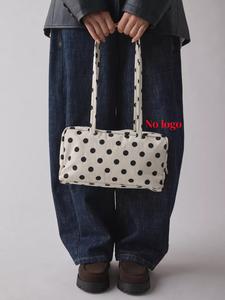 Nylon Bowler Bag, Top Handle Tote Bag with Key Leash, Casual Large Commuter Work Bag, Fashionable Shoulder Handbag for Everyday Use