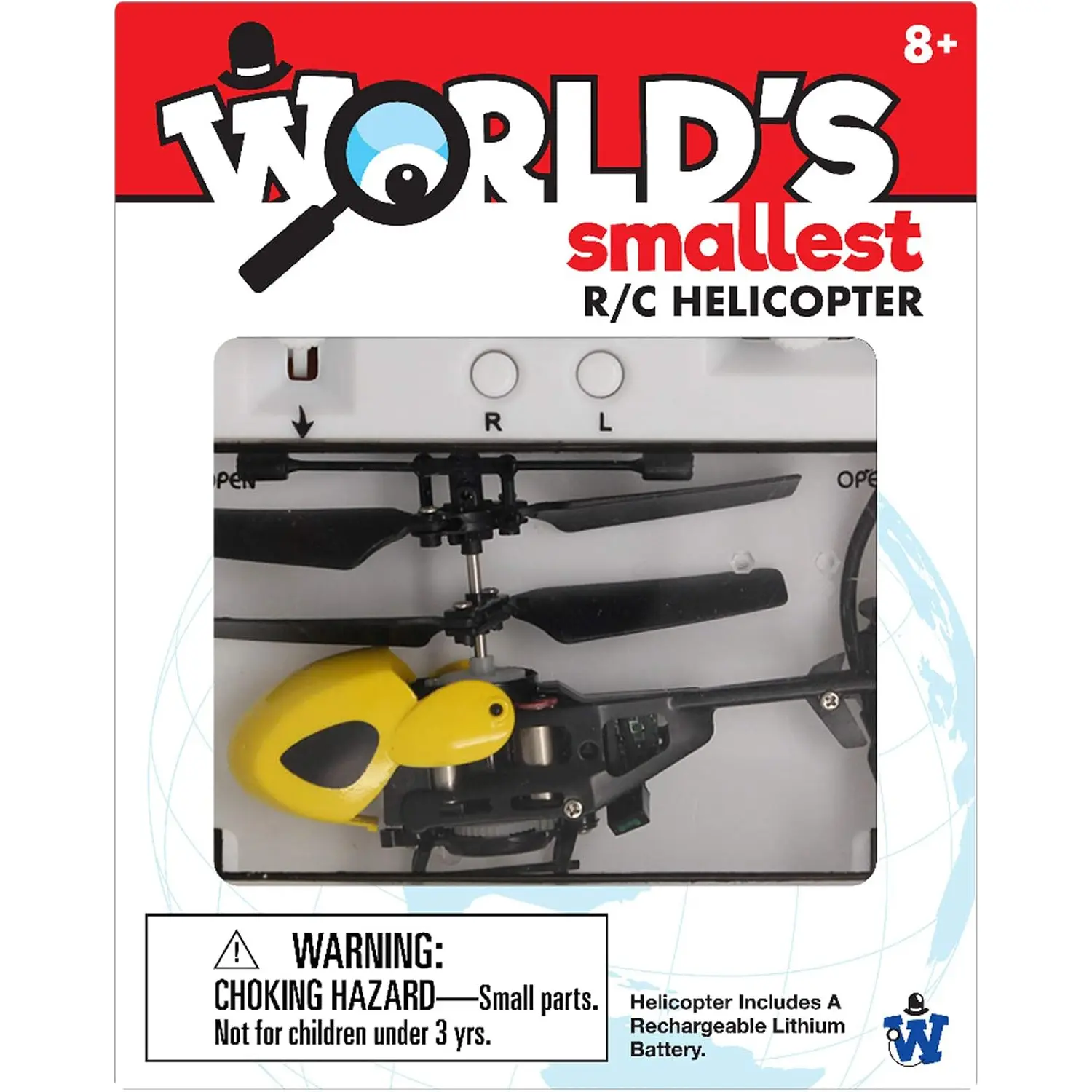 , Inc. World's Smallest R/C Helicopter - Tiny, Flying Helicopter, Wireless Remote Control with 30. ft Range