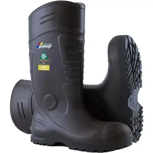 PU Rubber Work Boots For Men - Steel Toe Mud Boots Waterproof Rain Boots CSA ASTM F2413-18 Acid & Oil Resistant Eco-Friendly Boy Footwear rubber boots