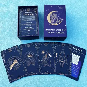 Tarot Card Beginner Guide, Tarot Cards with Meanings, Tarot Learning Set, Divination Tools, Essential Tarot Kit for Beginners, Tarot Card Decks