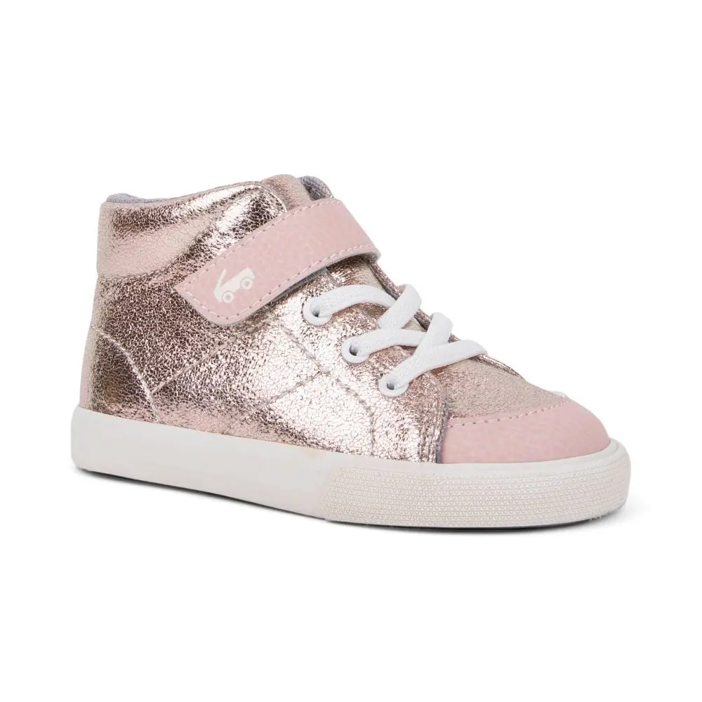 See Kai Run Basics Toddler Belmont II High-Top Sporting Sneakers, Polyester Construction, Snug Fit for Playground Use