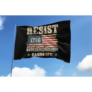 Hands Off 2025 Protest Statue Of Liberty Flag Anti Maga Oligarchy Flag S^btle Anti Tr^mp Flag S^btle Democrat Porch Flag Ohqg25