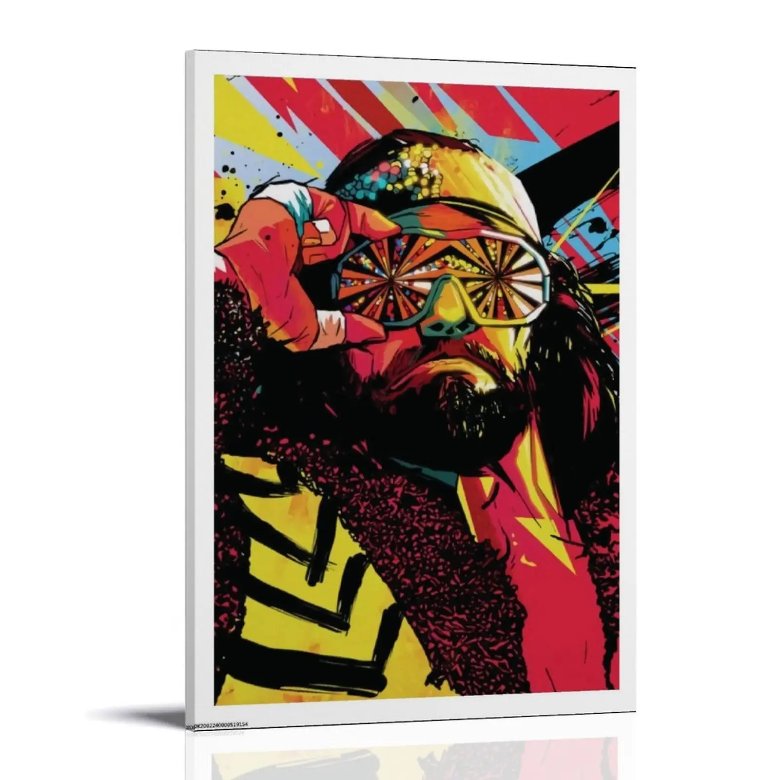 Macho-Man Randy Savage Poster Posters Music Album Cover Posters Canvas Wall Art High-Resolution Vintage Band & Artist Prints for Room