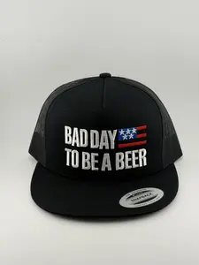 YUPOONG Trucker Hat - Bad Day to Be a Beer - Premium Stitched Design - Perfect for Lake Days BBQs Tailgates & Freedom Celebrations