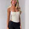 MINERVA BODYSUIT - CREAM DOT