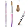 100% Pure Kolinsky Nail Brush for Acrylic Application, Professional Nail Extension Manicure Tool Nail Drawing Pen, Nail Art Brush for DIY Home Salon Nail Art Supplies, Nail Art Tools