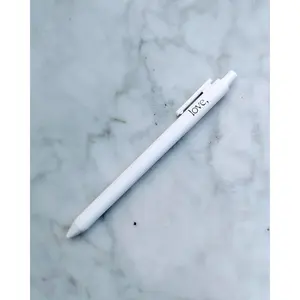 love, Gel Pen - White