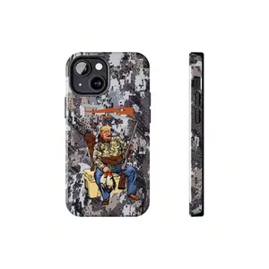 1pc Vintage Sitka With Hunter  Camo Phone Case, Ol School Waterfowl Camo For IPhone 16 15 14 13 12 11,Suitable For IPhone 17 Air