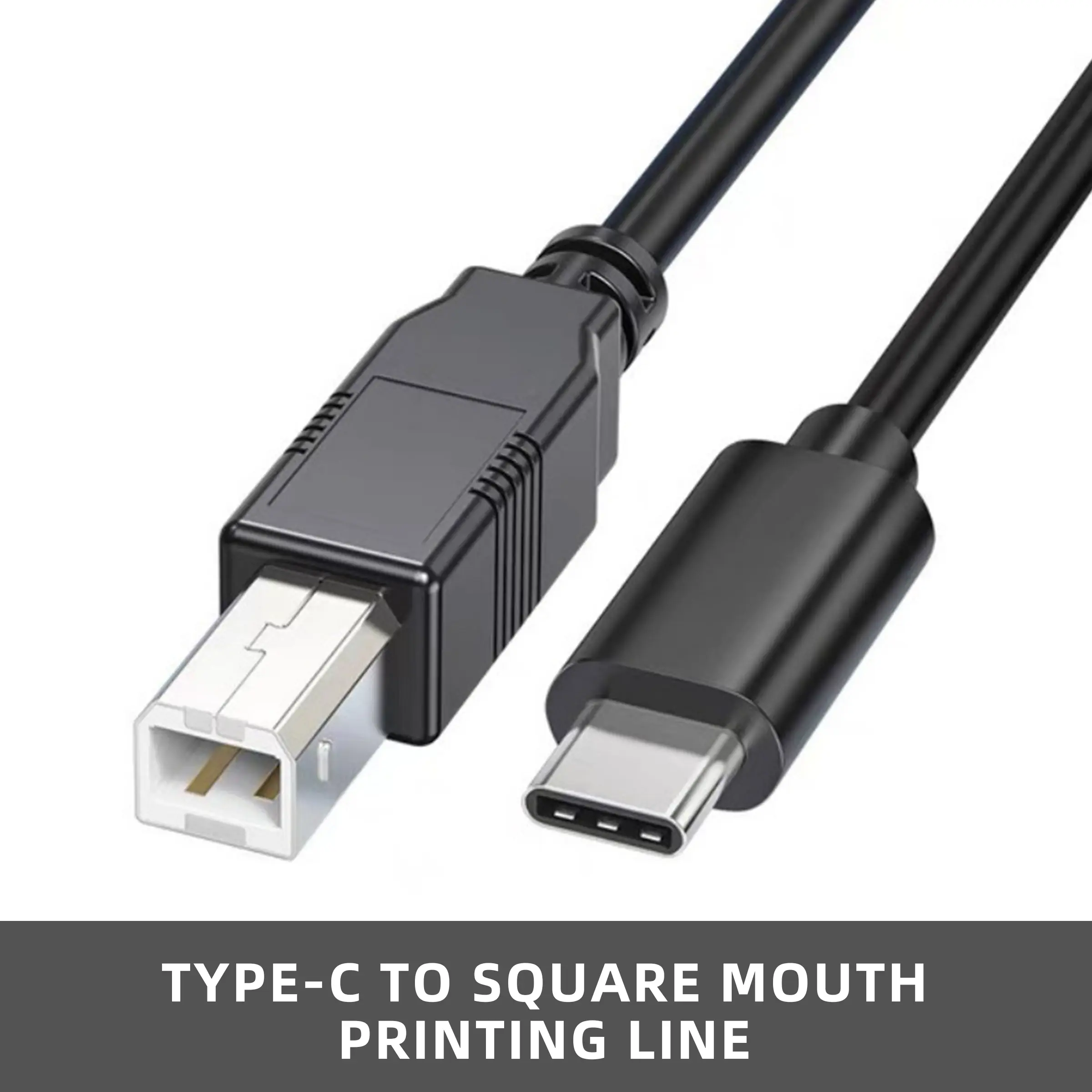 USB C Printer Printing Cable 6ft Type C to USB B, High-Speed Data Transmission Scanner Cord for Macbook Pro Laptop Hp Canon Dell Samsung Epson Brother Usbc Midi Cable Desktop Scanner Printer Line