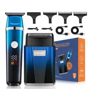 Electric Hair Trimmer Kit, Professional Beard Trimmer and Grooming Kit, Smooth Skin Blade for Face and Beard Care, Perfect Gift for Men