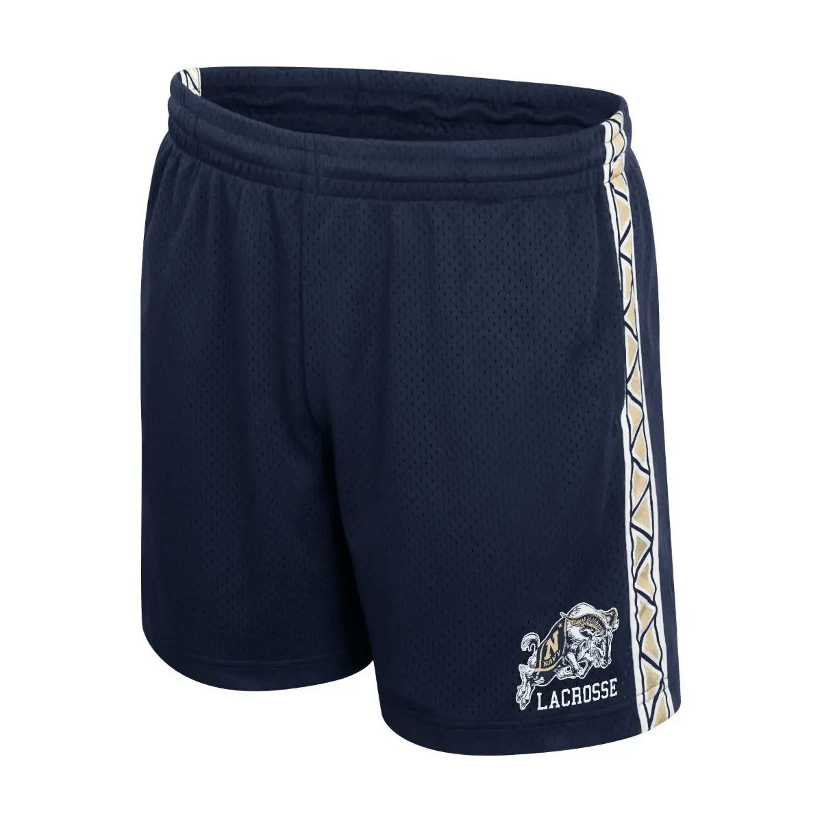 Men's 7" Lacrosse Shorts - Retro Super Soft Mesh Polyester Active Sportswear with Side Pockets, Drawstring, Short Length for Lacrosse Training