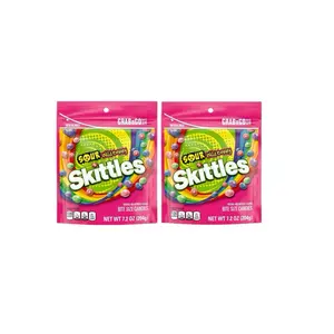 2 Bags of Sour Wild Berry Skittles-7.2 oz per Bag 2 Bags of Sour Wild Berry Skittles-7.2 oz per Bag