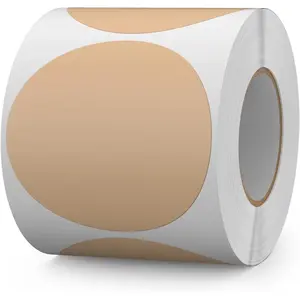 500 count Circle Dots Stickers 3 Inch Vinyl  Round Labels Removable  Color Coding Floor Sticker Roll for Inventory School Marking Organization