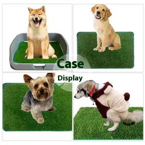 Pet Potty Training Pad, 1 Count Durable Artificial Grass Dog Potty Pad, Easy Clean Anti- odor Toilet Training Tool, Dog Toilet Pad, Dog Mat, Dog Stuff, Pet Supplies pellet  litter 2025  cat  products Turf Toilet