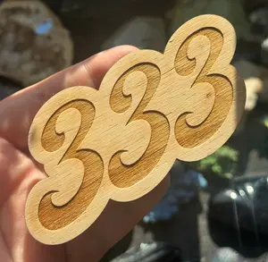 angel number wooden magnets