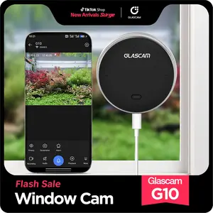 2K Window Camera with Ultra Color Night Vision, AI Alerts, Dual-Band WiFi, 24/7 Recording, Stick-on, No Drilling, 2-Way Talk for Home Security