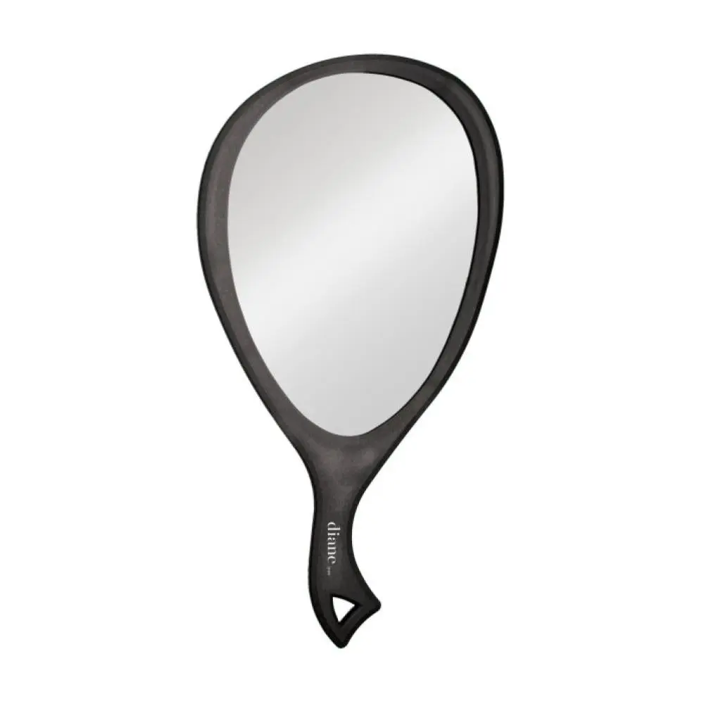 Diane Unique Black Teardrop Water Drop Makeup Mirror - Single Item, 19"x10.5", Hang Easily, Full View, Beauty & Personal Care Accessory, Ergonomic, Teardrop Shape, 360-Degree View, Clients, Large Size, 19"X10.5", One-Sided Mirror
