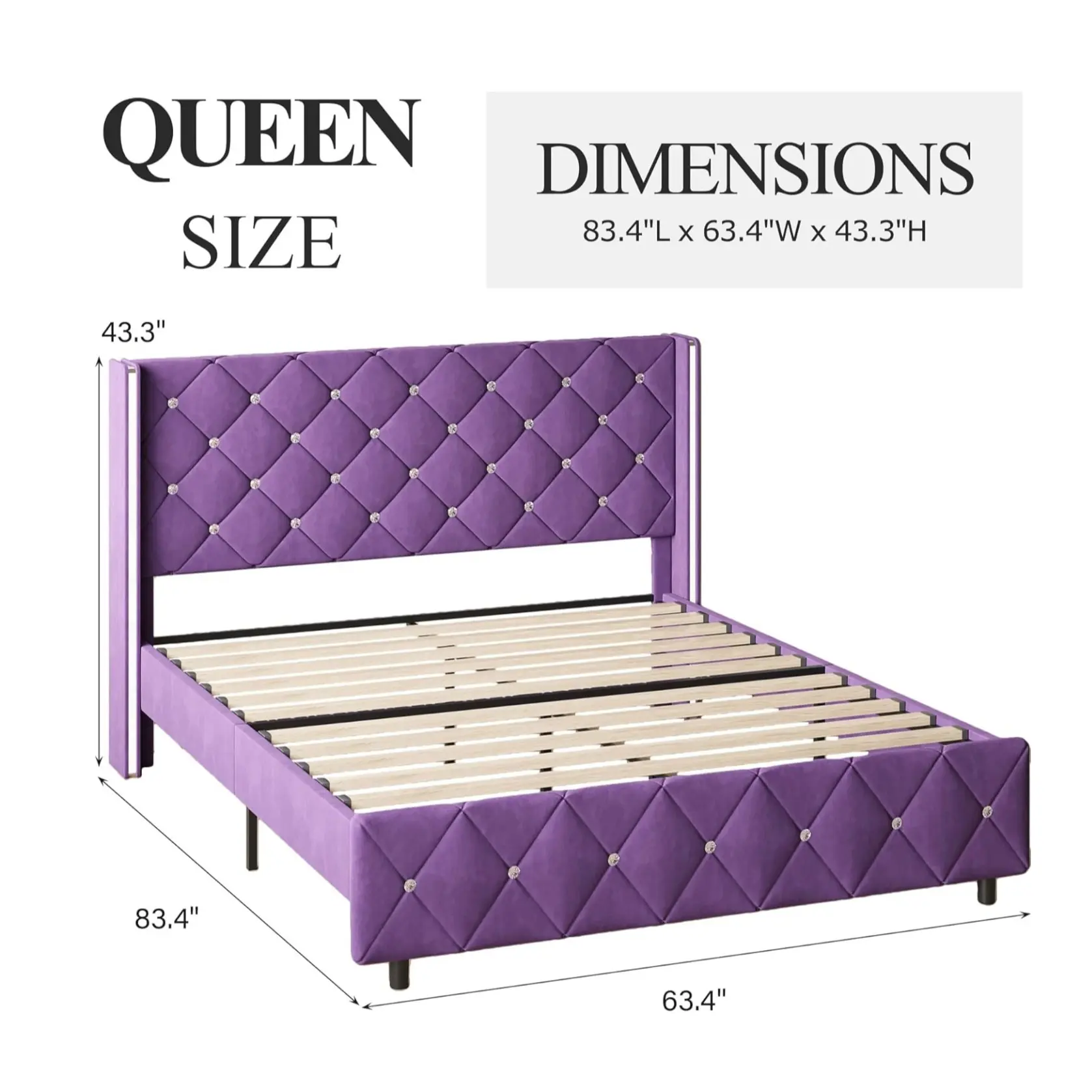 Queen Size Purple