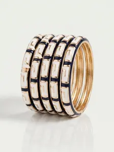 Centric Statement Bangle in Black