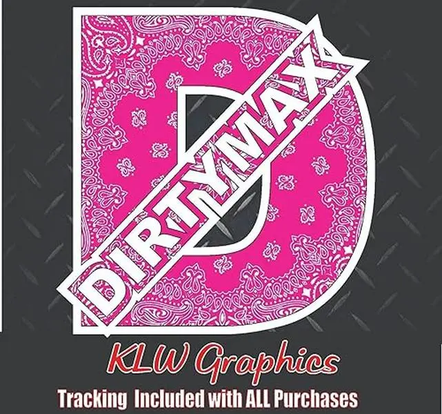 Dirtymax Duramax D Hot Pink Print Full Color Decal Sticker Turbo Diesel Truck 6.6 3.0 Crew Cab