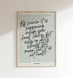 Wizard Quote Wall Art, After All This Time Always, Potterhead Home Decor, Dumbledore, Typography Poster, Lovely Gift, Book Lover (Unframed)