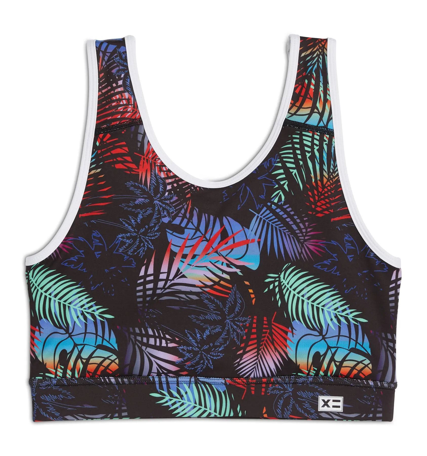 Swim Sport Compression Top - Palm Dreams
