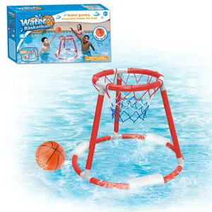 Water Basketball Toy Set, Inflatable Floating Game with Ball and Pump, Suitable for Kids & Adults, Outdoor Indoor Swimming Pool Fun Sports Toy