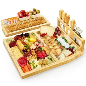 Charcuterie Cheese Boards Set  Tray Platter With Lightweight Meat Board Utensils Included Wedding For Couple