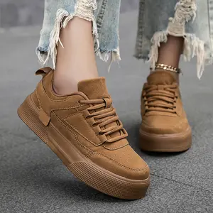 Women's Casual Sneakers Women 2025 New Retro Style Height Increasing Platform Shoes Autumn And Winter Versatile Thick Sole Walking Shoes