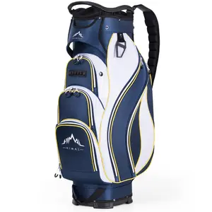 Golf Cart Bag with 14-Way Divider Top, Ample Storage Space, Men's Golf Bag with Handles and Umbrella Holder