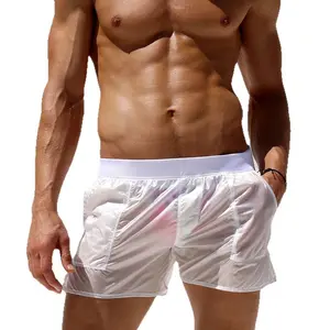 Men's semi-transparent swim trunks, beach shorts, quick-drying and lightweight, extremely seductive.
