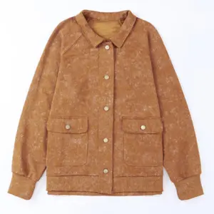 Khaki Vintage Washed Shacket