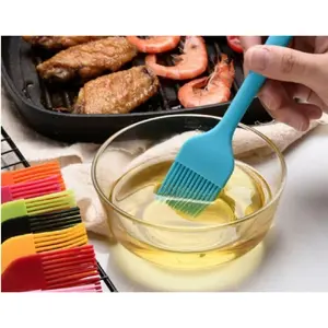 5 Pcs Silicone Basting & Pastry Brushes Set - Oil Brush for BBQ, Kitchen, Party
