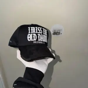 Easy Joes I Miss The Old Dandy Hollywood CA Black Suede Baseball Cap for Men Women Classic Fit