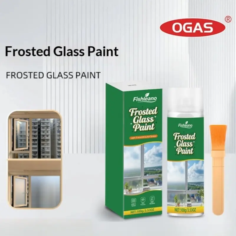 Glass Frosted Paint Waterproof Durable Transparent Privacy Bathroom Anti-Spy Frosted Paint, Ideal for Home Decor & Safety Needs