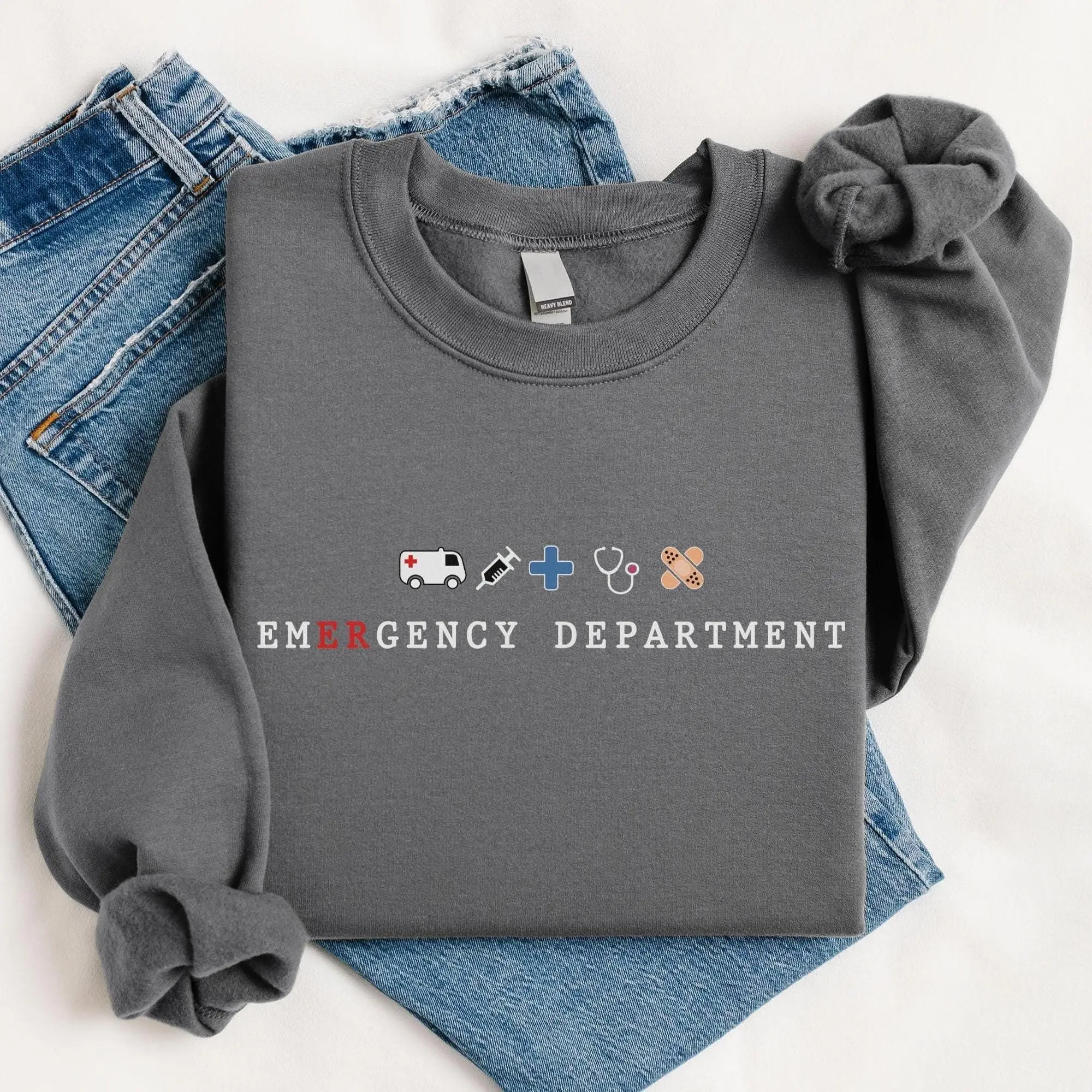 Emergency Department Tshirt, ER Nurse Sweatshirt, Emergency Room Tech Gift, Emergency Medicine