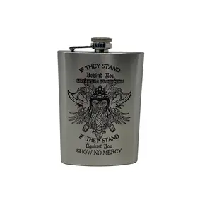 8oz Viking No Mercy Flask L1