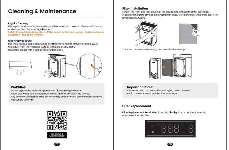oneisall air purifiers for home pets, 3-in-1 Washable HEPA Filter, Covers up to 2200 Ft², Dual-Sided Filter with 220g Activated Carbon, Pet-Friendly Design – Pet Lock, Allergen Relief & Odor Removal