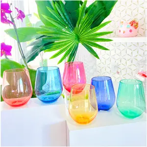 Unbreakable Italian Acrylic Stemless Glasses (sold individually)