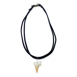 Leather Shark's Tooth Necklace