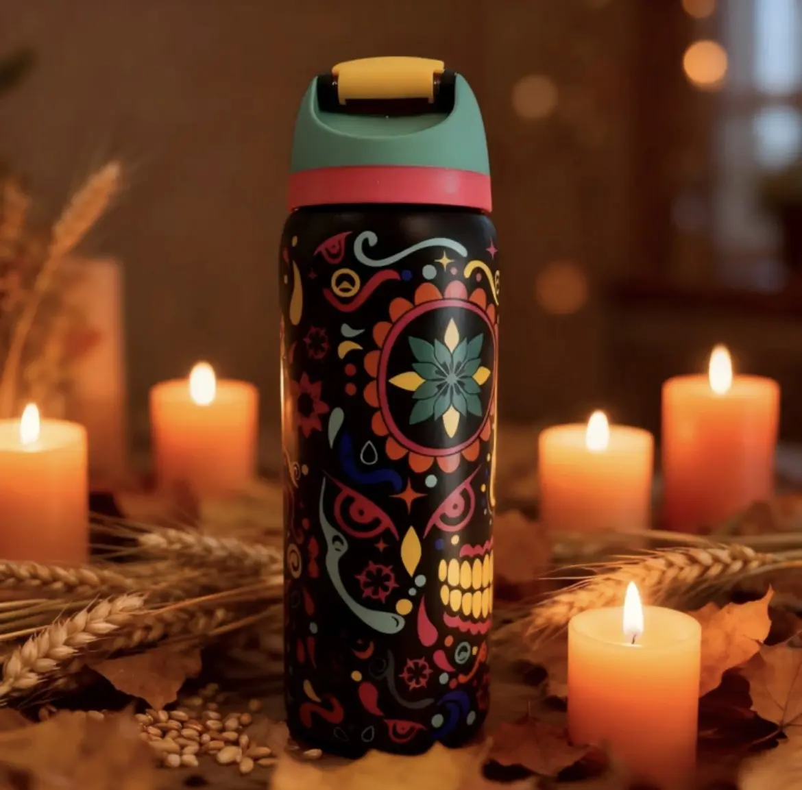 OW 32oz Winter Limited Stainless Steel Insulated Water Bottle Hand Washing Recommended For The Bottle Body, Ensuring Convenient And Hassle-Free Daily Maintenance. It Features 24-Hour Long-Lasting Hot And Cold Retention. Drinkware Flasks Lid Portable Mug