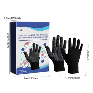 Far Infrared Therapy Gloves Hand Pain Relief Arthritis Carpal Tunnel Compression Wrist Support Adjustable Breathable Soft Durable Daily Use