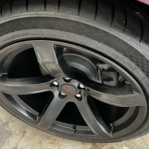 4pcs 63mm / 2.5-Inch Slant Wheel Center Caps, Automotive Car Accessories, Compatible with Dodge SRT Series