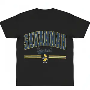 Savannah Baseball Shirt Cute Trendy Game Day Tee Shirt Gift Baseball Fan Classic Gift Banana graphic tees y2k cotton fashion Streetwear Casual Top Trending